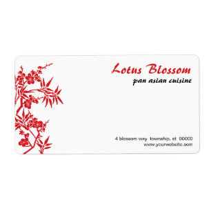 Asiatische Blossom-Versandmarke