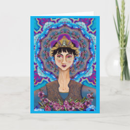 Asiatische buddhistische Göttin Kaiserin Luz Blank Karte