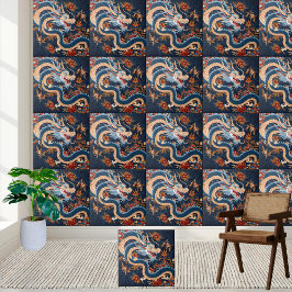 Asiatische Chinoiserie Dragon Tile Fliese