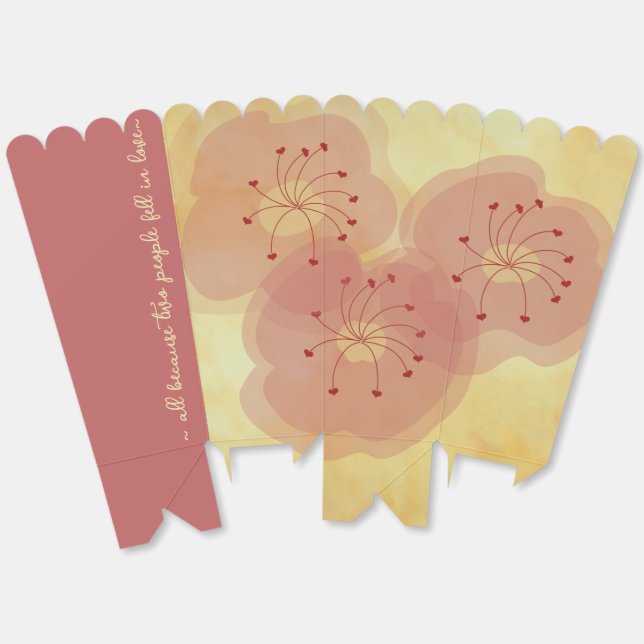 Asiatische Einflussfaktoren-Lining-Gefälligkeitsbo Geschenkschachtel (Ungeklappt)