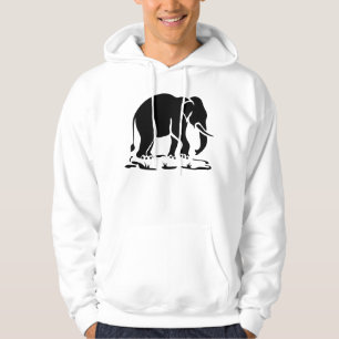 Asiatische Elefanten stehen vor thailändischem Ele Hoodie