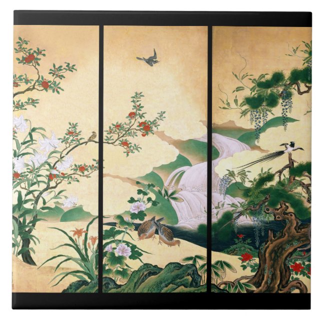 Asiatische Fliese (Vorderseite)