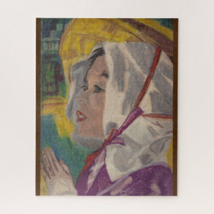 ASIATISCHE FRAU IN PRAYER PUZZLE