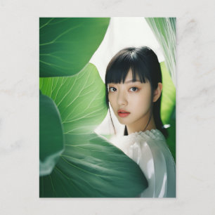 Asiatische Frau Postkarte