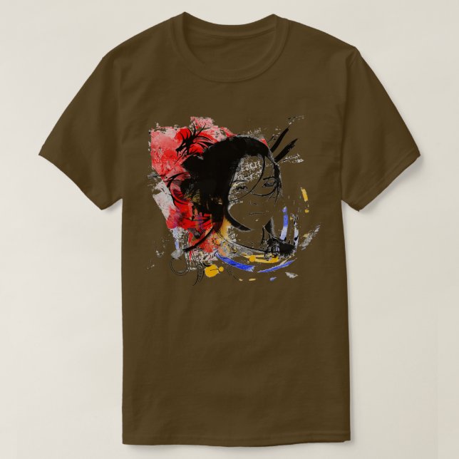 Asiatische Frau T-Shirt (Design vorne)