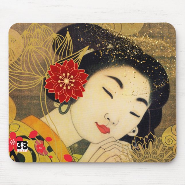 Asiatische Frauensammlung Mousepad (Vorne)