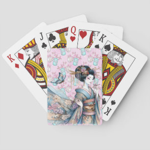 Asiatische Geisha-Tänzerin  Spielkarten