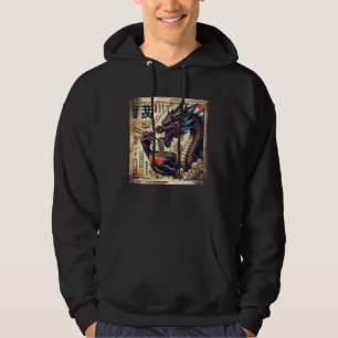 Asiatische Grafiken, Ramen-Drache Anime Vintage Ja Hoodie