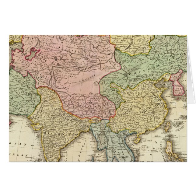 Asiatische Handfarbenkarte (Vorderseite (Horizontal))