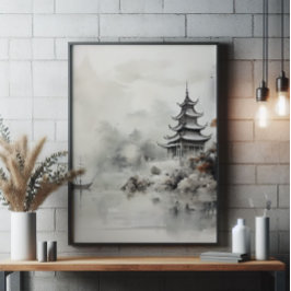 Asiatische Haus- und Schiffstinken Fotodruck