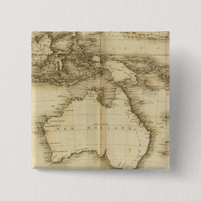 Asiatische Inseln Button (Vorderseite)