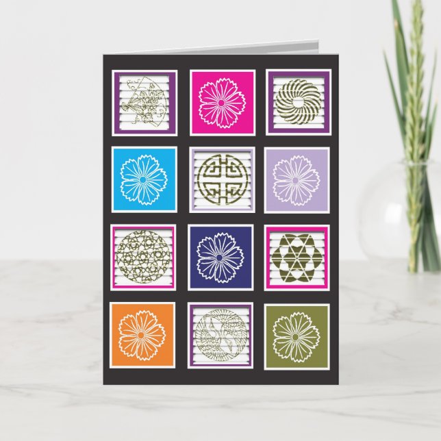 Asiatische Inspirierte Designkarte Karte (Vorderseite)