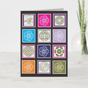 Asiatische Inspirierte Designkarte Karte