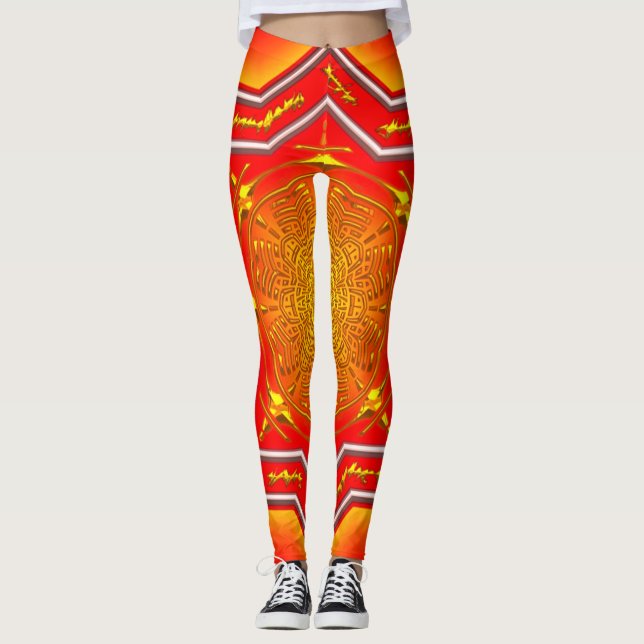 Asiatische Inspirierte Leggings (Vorderseite)