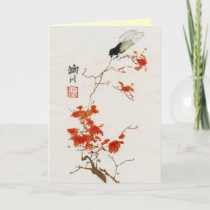 Asiatische inspirierte Vintage Karten -