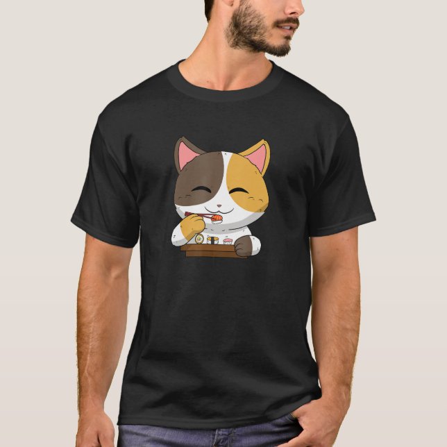 Asiatische japanische Geschirr Food Sushi Suhsi Ca T-Shirt (Vorderseite)