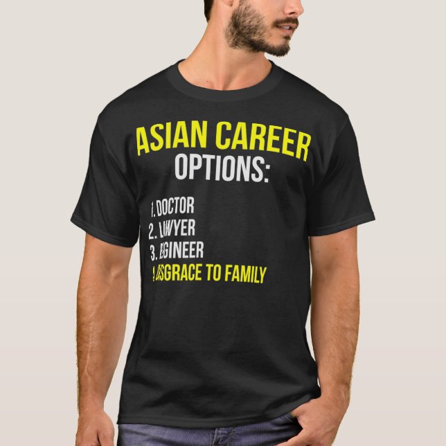 Asiatische Karriereoptionen Student Funny Tiger T-Shirt (Vorderseite)