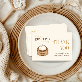 Asiatische Kleine Dumpling Kawaii Babydusche Dankeskarte