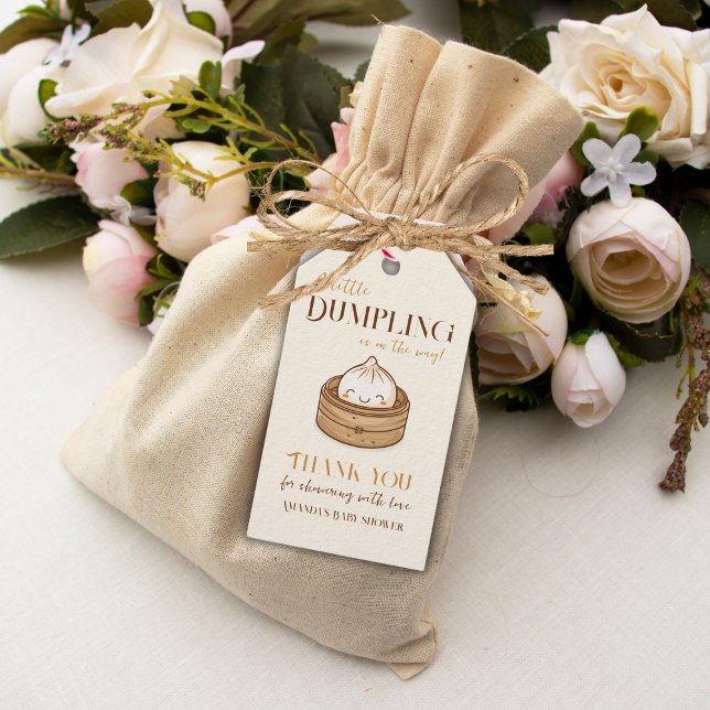 Asiatische Kleine Dumpling Kawaii Babydusche Geschenkanhänger (Von Creator hochgeladen)