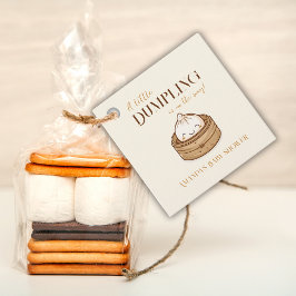 Asiatische Kleine Dumpling Kawaii Babydusche Geschenkanhänger