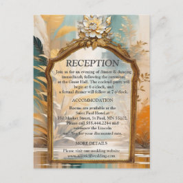 Asiatische künstlerische Orientalische Waves & Sce Ankündigungspostkarte