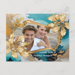 Asiatische künstlerische Orientalische Waves & Sce Ankündigungspostkarte