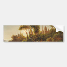 Asiatische Landschaft im Abend Licht (Sunset Art)