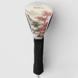 Asiatische Landschaft Schönheit Golf Headcover