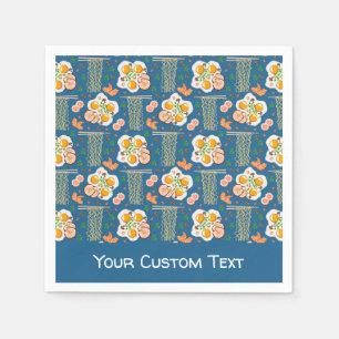 Asiatische Lebensmittel-Illustration Papier Servie Serviette