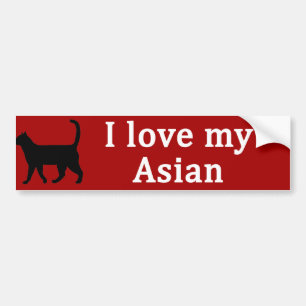 Asiatische Liebe Autoaufkleber