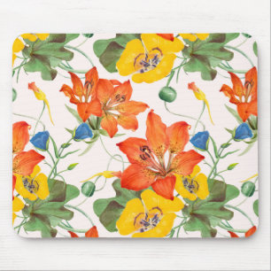 Asiatische Lilien-Tulpen-Morgenglanzmuster Mousepad