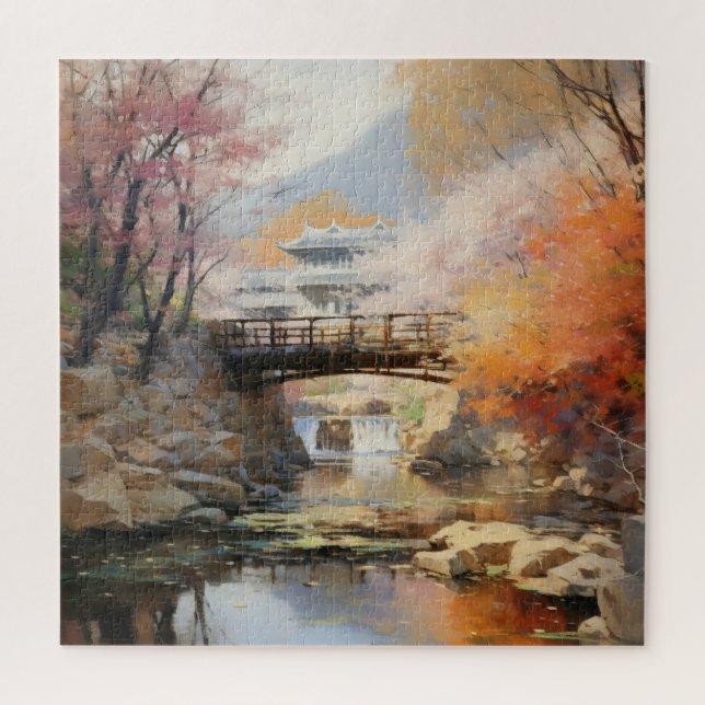 Asiatische Naturlandschaft Puzzle (Vertikal)