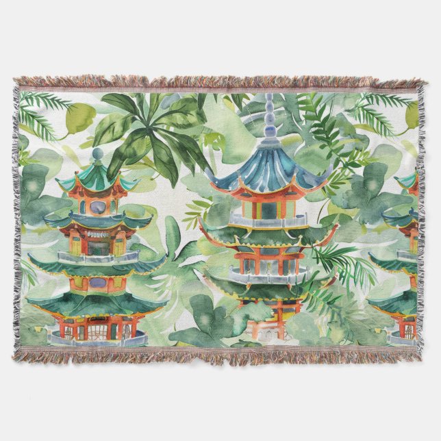 Asiatische Pagode in Verdant Landscape (11) Decke (Vorderseite)