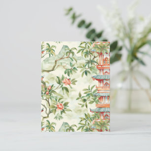 Asiatische Pagode in Verdant Landscape (1) Postkarte