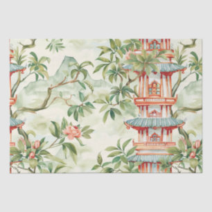 Asiatische Pagode in Verdant Landscape (1) Seidenpapier