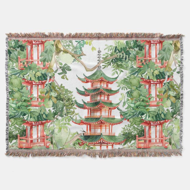 Asiatische Pagode in Verdant Landscape (9) Decke (Vorderseite)