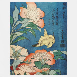 ASIATISCHE PÄONIEN Fleecedecke