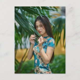 Asiatische Postkarte