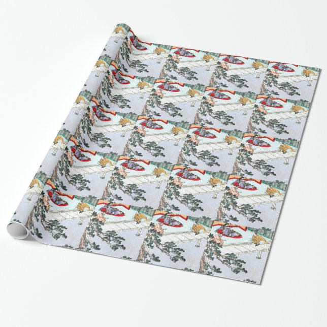 Asiatische Prinzessin Geschenkpapier (Ungerollt)
