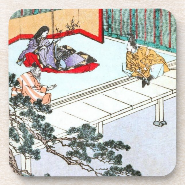 Asiatische Prinzessin Untersetzer (Vorderseite)