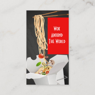 Asiatische Schnellimbiss Restaurant Visitenkarte