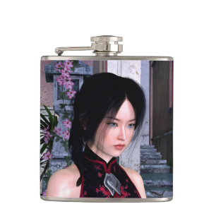 Asiatische Schönheit Flachmann