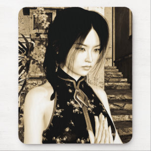 Asiatische Schönheit Mousepad