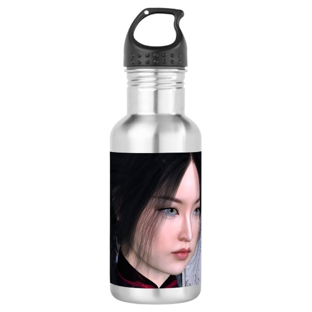 Asiatische Schönheit Trinkflasche (Vorderseite)