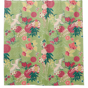 Asiatische Seide Duschvorhang