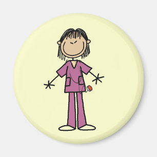 Asiatische Stäbchenfigur Krankenschwester Magnet