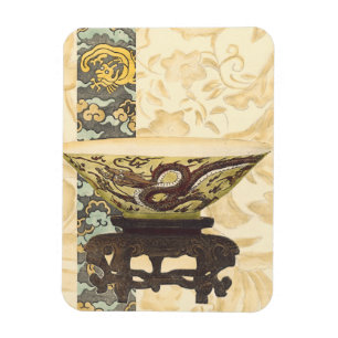 Asiatische Tapisserie mit Schüssel-und Magnet
