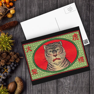Asiatische Tiger-Postkarte Postkarte