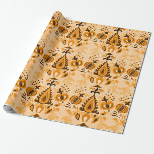 Asiatische Vintage Tapete nahtlose Ornament-Blume Geschenkpapier