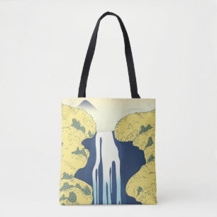 Asiatische Wasserfall-Wurfkissen